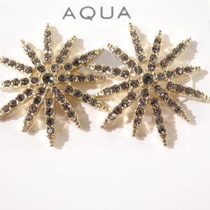 COPY - Bloomingdale's Aqua Crystal Burst Stud Earrings